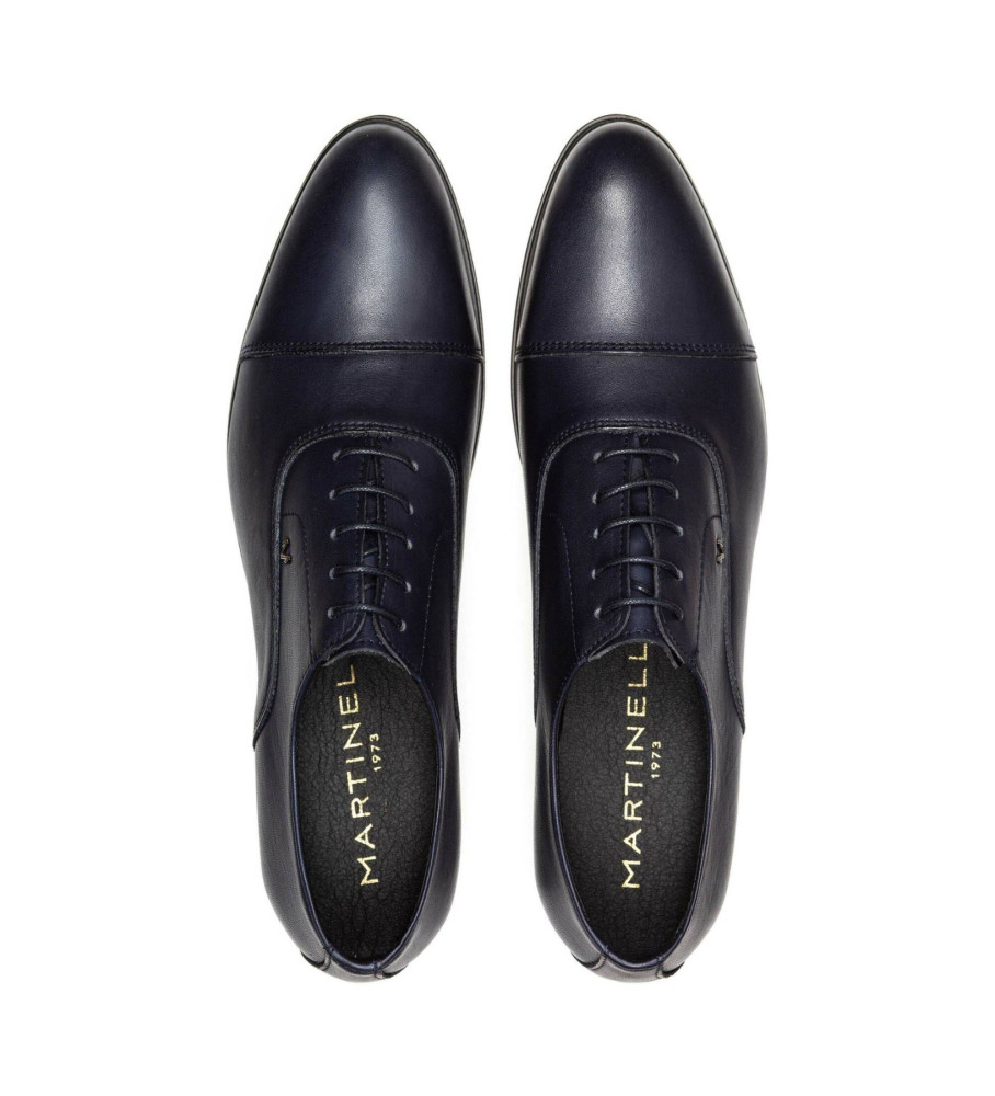 Sapatos Martinelli Empire em couro azul marinho