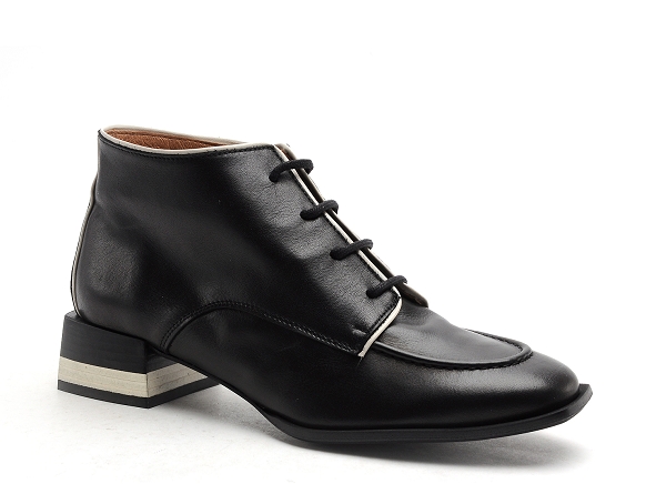 Nemonic boots bottine plates femme 2344 noir