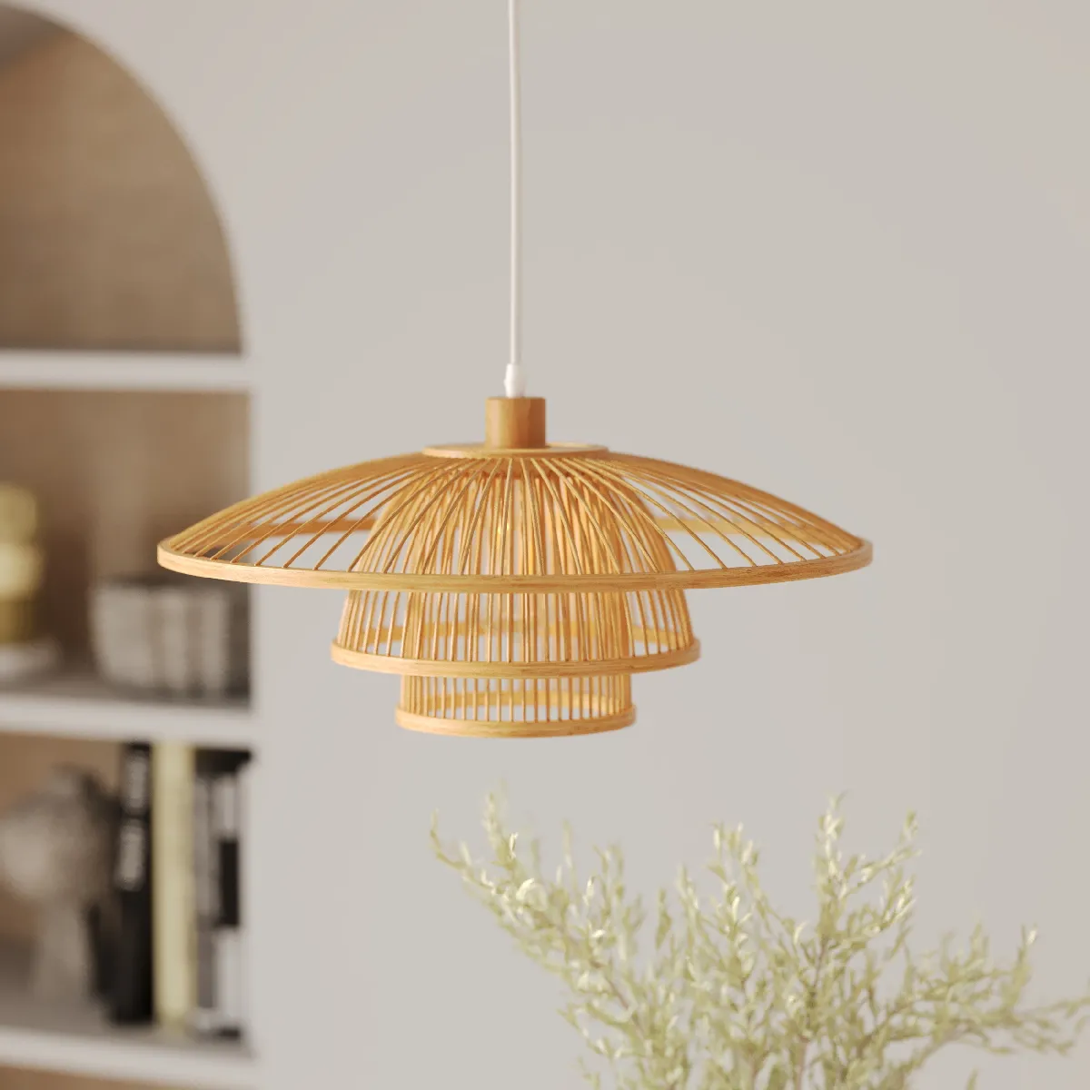 Rendez Vous Deco Suspension Mirabel Bambou