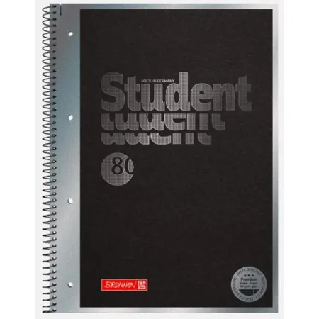BRUNNEN Collegeblock Premium Student „Hardwired“ A4 liniert, mit Randlinie innen und außen, Lin. 27