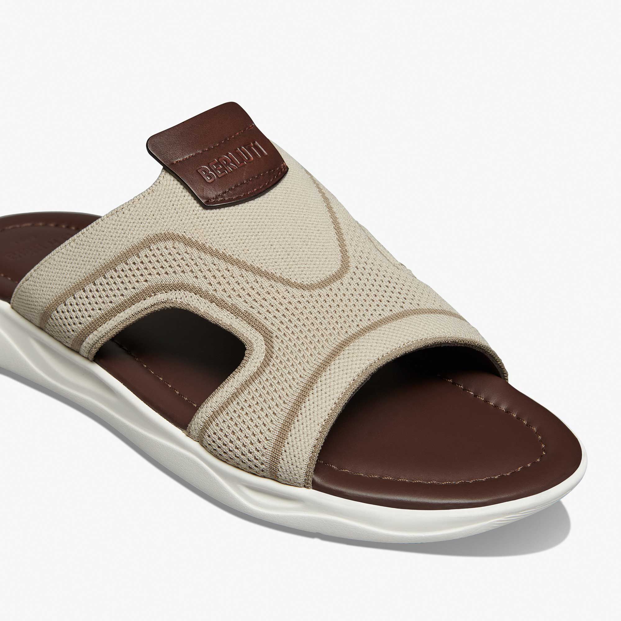 Sandal Shadow En Maille Et Cuir