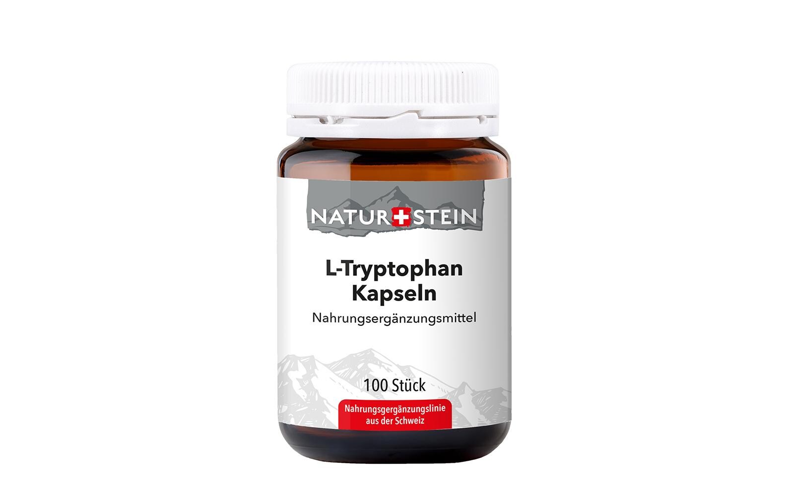 L-Tryptophan 100 KapselnVeganes Nahrungsergänzungsmittel mit L-Tryptophan, Lavendel- und Melissenpulver