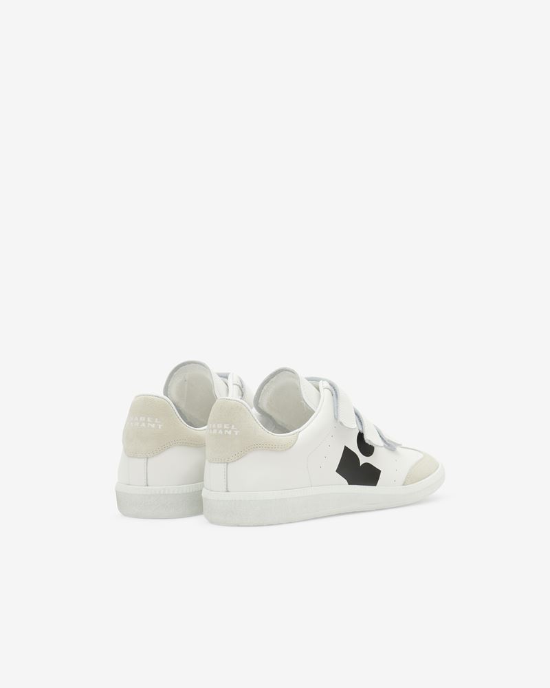 BASKETS EN CUIR ET LOGO BETH