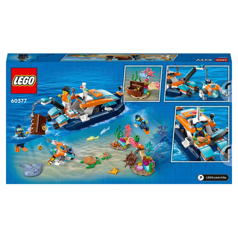 LEGO City 60377 Entdecker-Tauchboot-Set mit U-Boot-Spielzeug