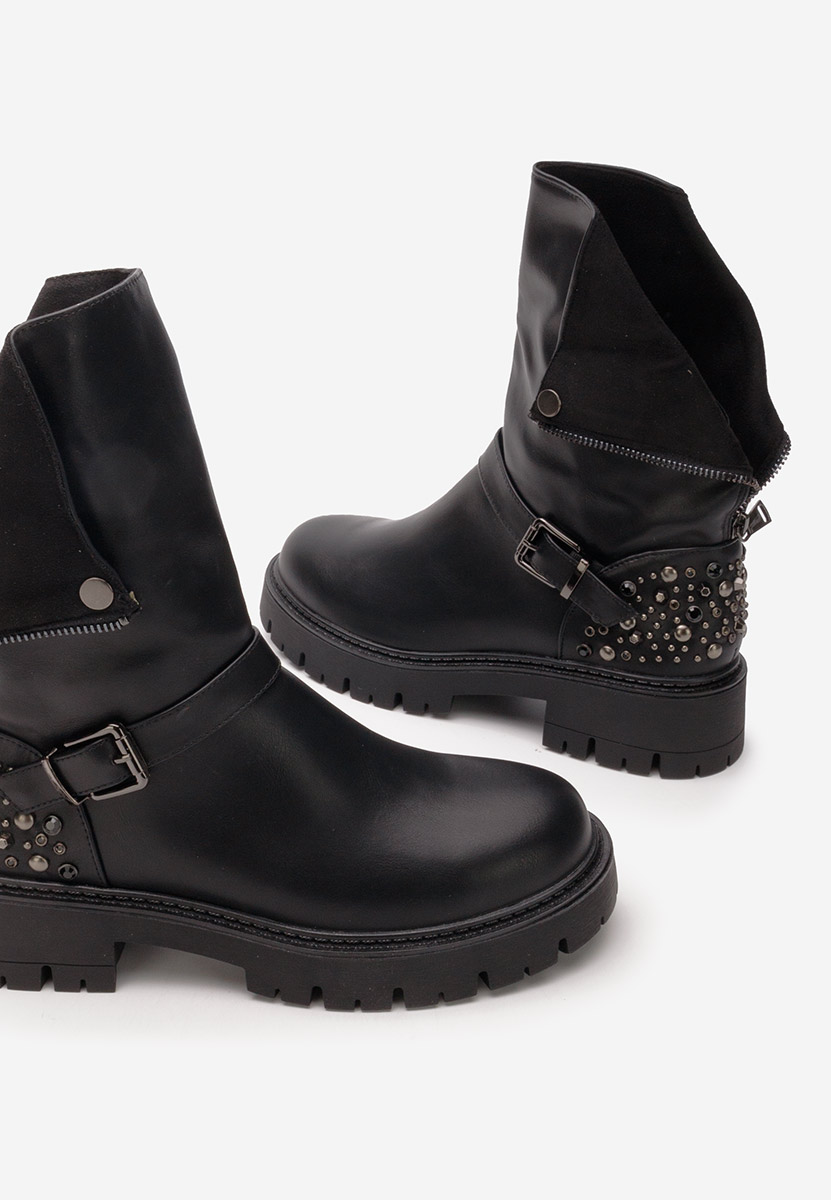 Bottines hautes femme noires Louvenia