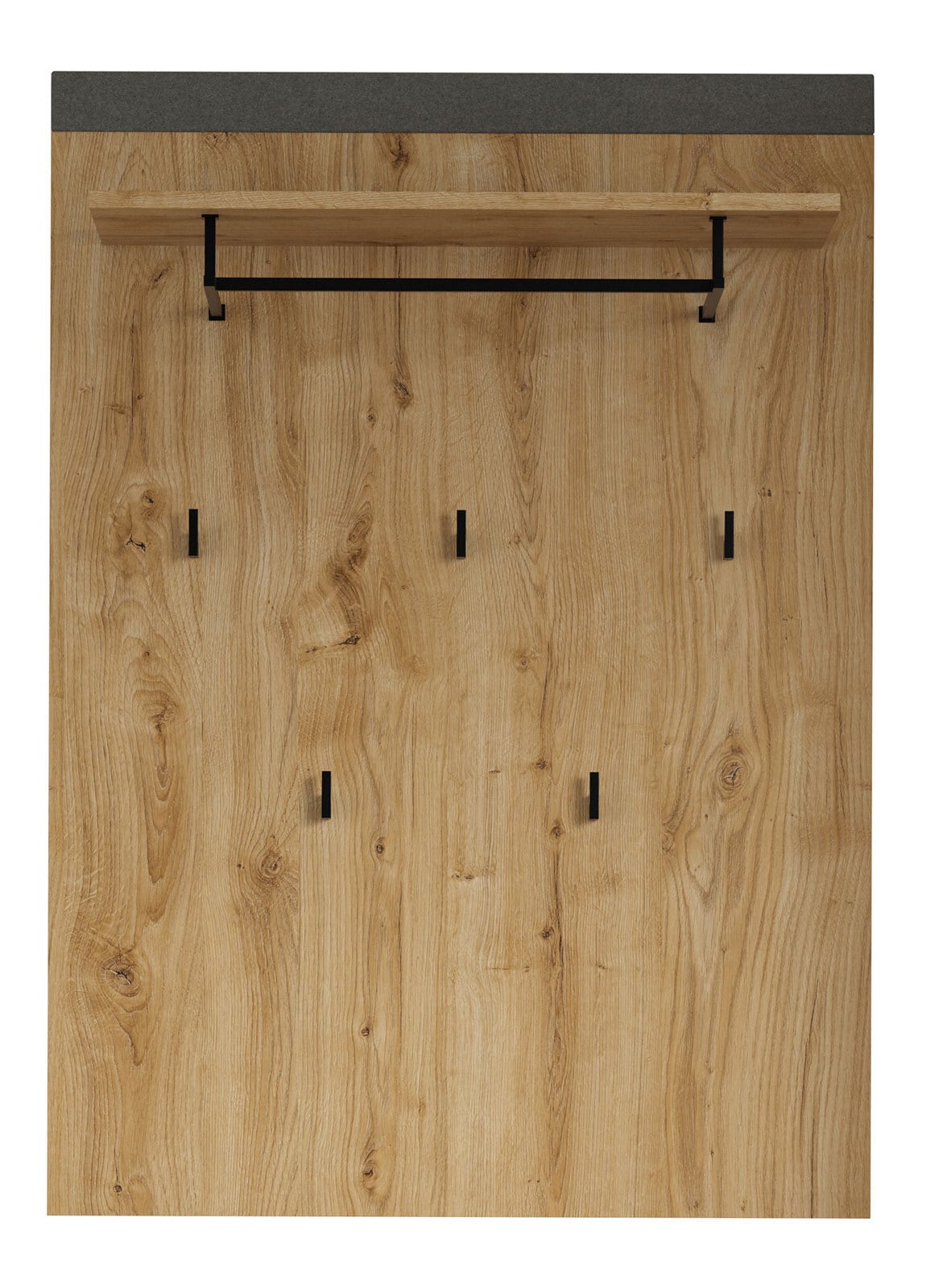 Garderobenpaneel Blanshe 60 x 110 cm Dark Grey/Eiche Navarra