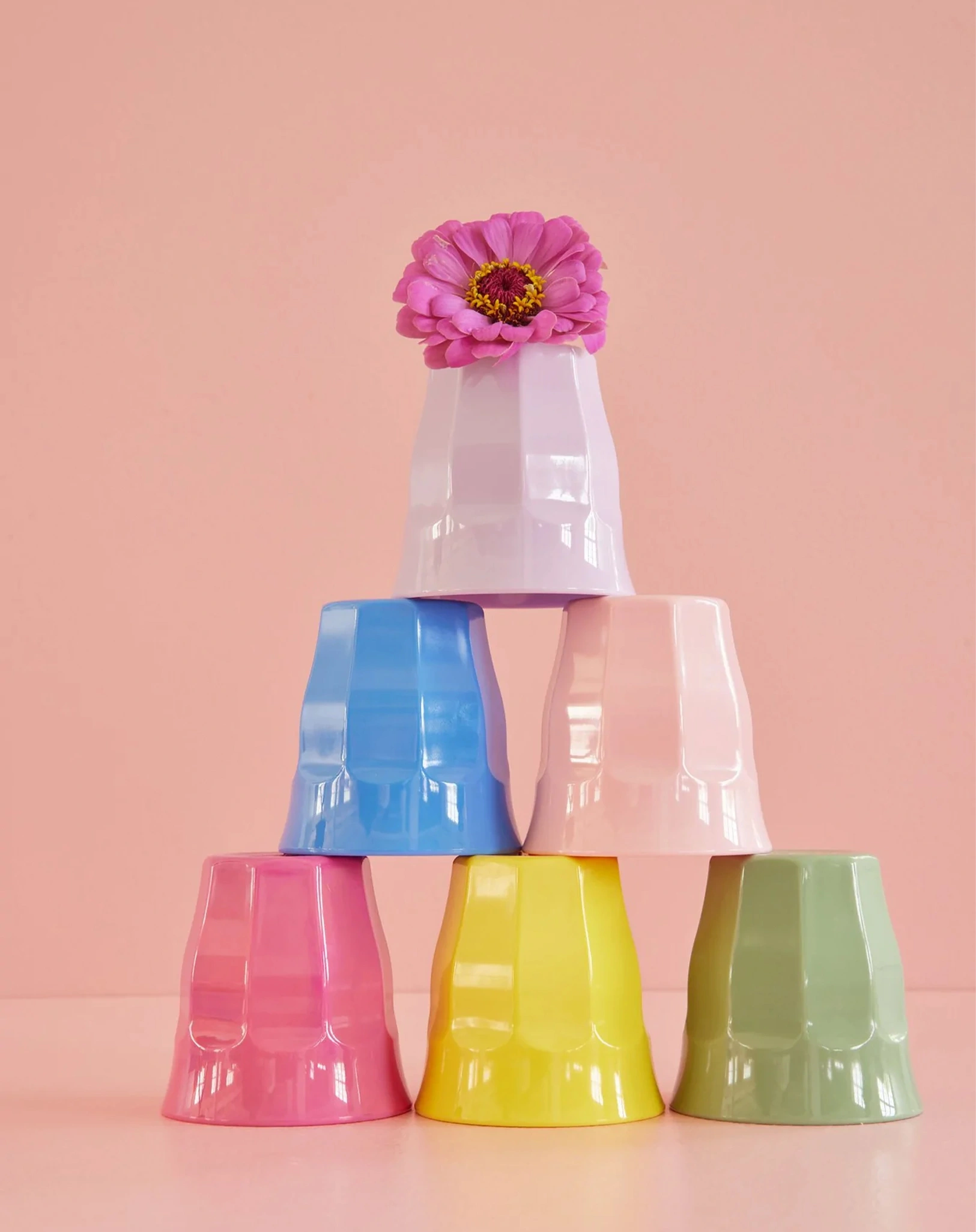 Melamin-Becher SMALL - COLORFUL 6er Set in bunt