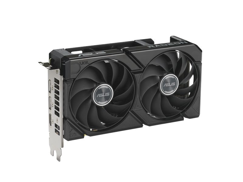 ASUS Grafikkarte AMD Radeon RX9060 XT Dual 8GB Grafikkarte mit 8 GB GDDR6 Speicher