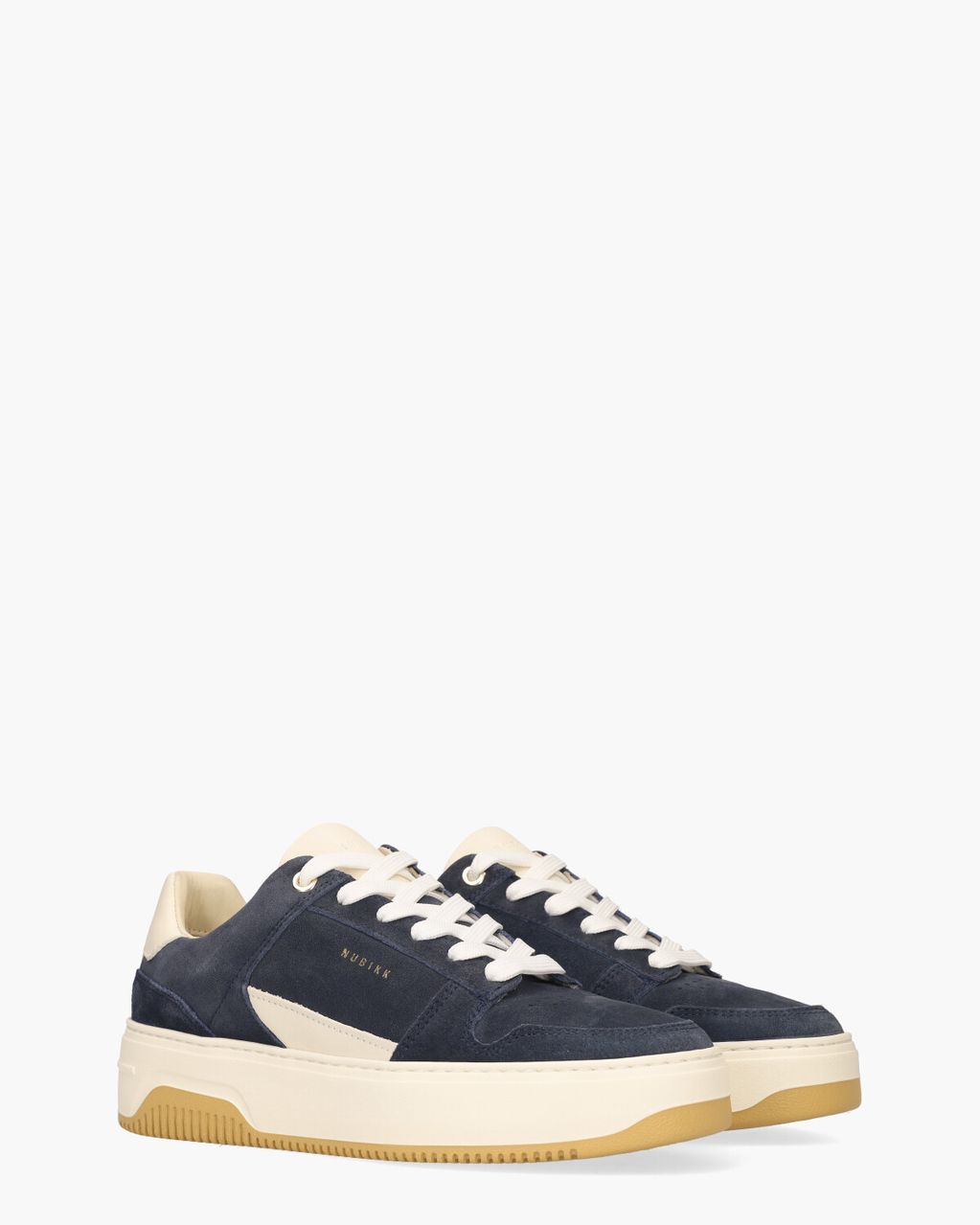 Nubikk Basket Court Miele Donkerblauw Damessneakers
