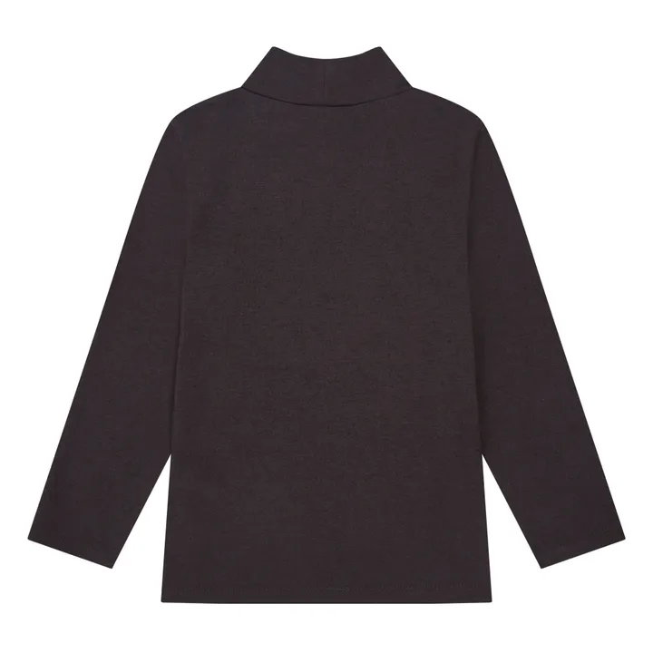 SMALLABLE BASICS Col Roulé Fille Manches Longues Jersey Laine | Noir