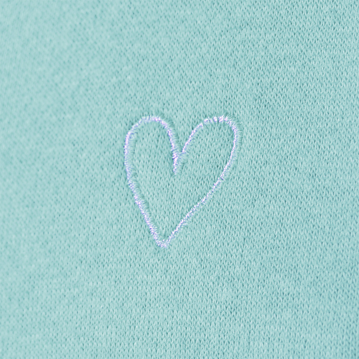 Famy Mädchen Sweatjacke mit Bio-Baumwolle helltürkis