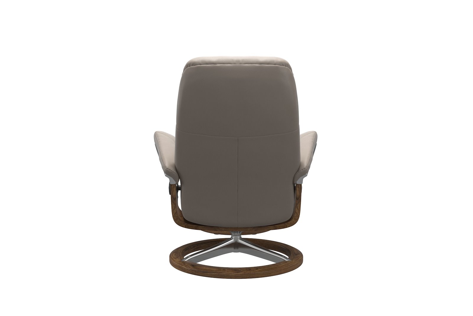 Consul lenestol m/krakk Hud Paloma Dark Mushroom - Signature Chrome - Eik