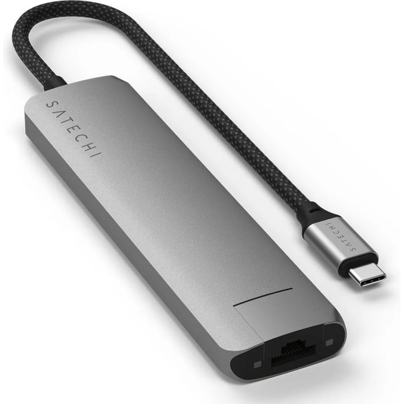 Satechi ST-P7SM hub & concentrateur USB Type-C 10000 Mbit/s Gris