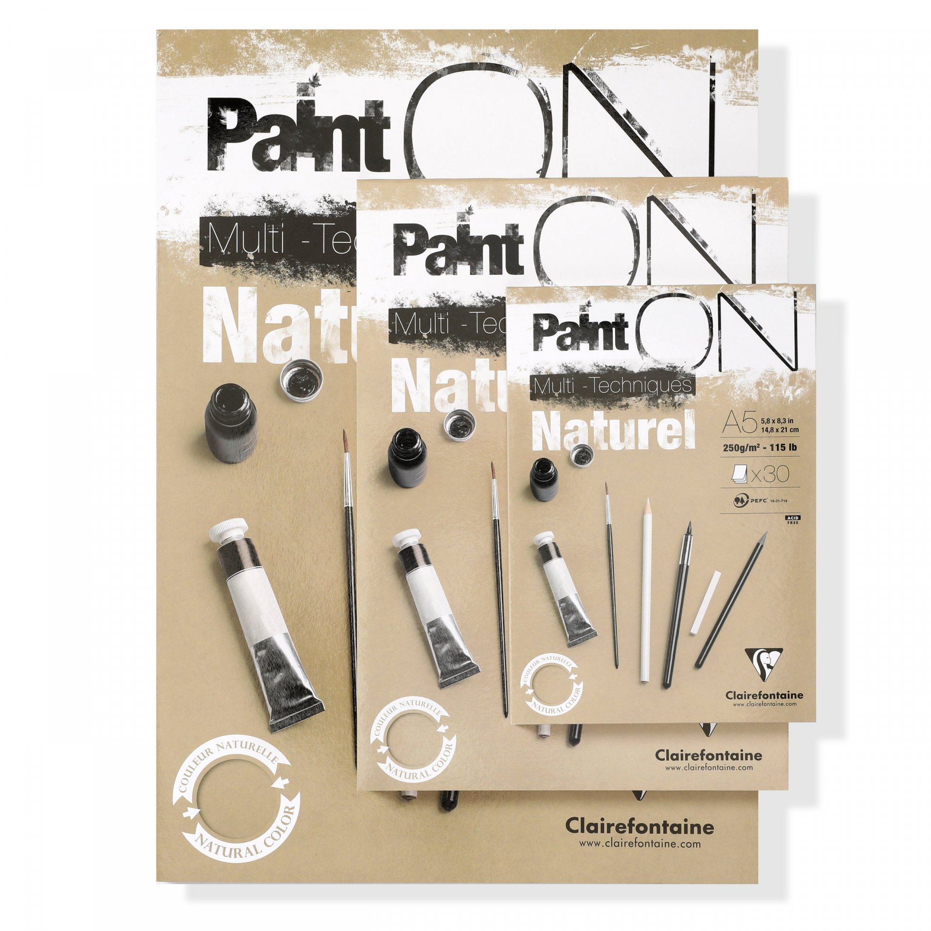 Clairefontaine Mixed Media Block Paint'ON Naturel