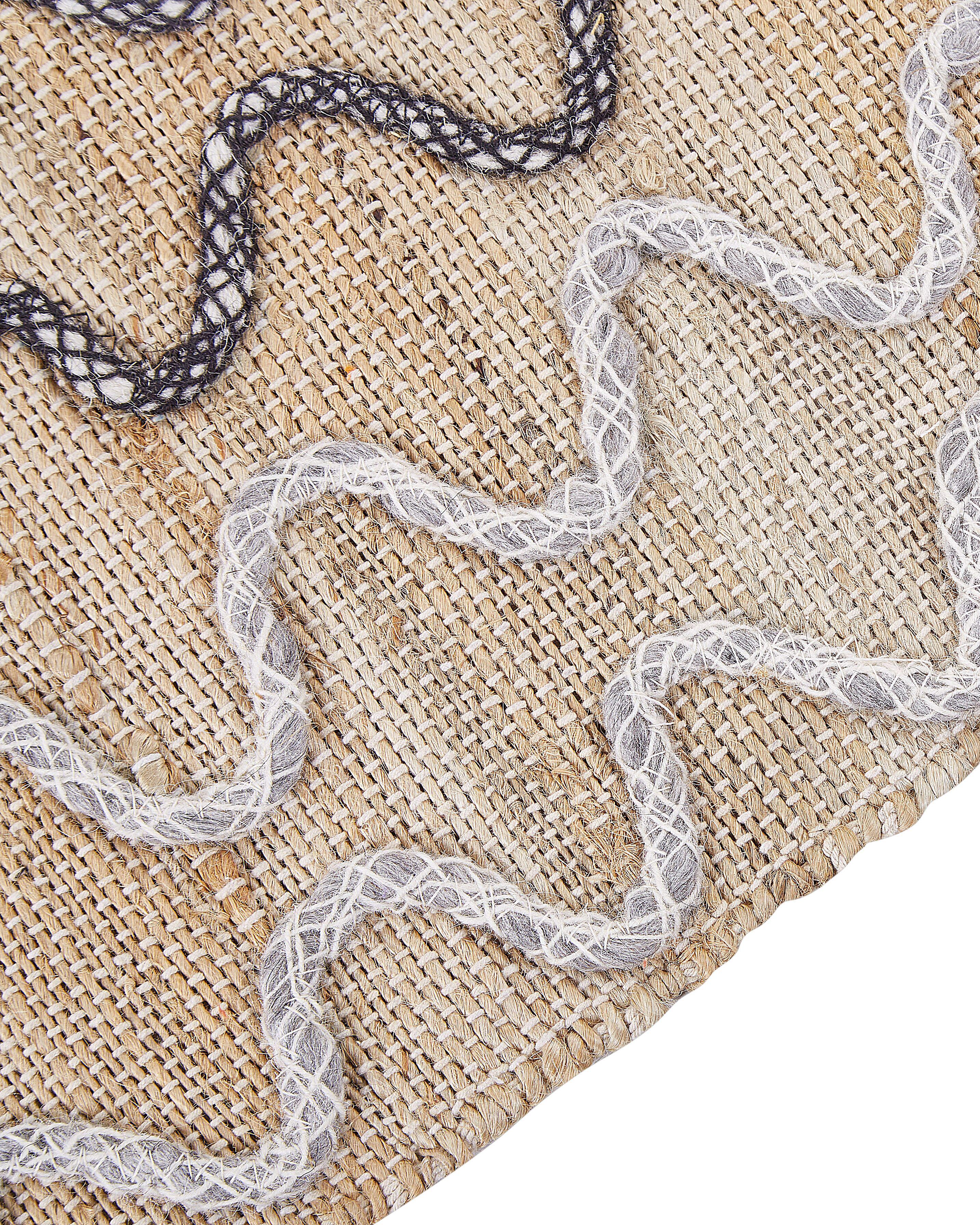 Vloerkleed SOGUT Beige 160 x 230 cm Jute
