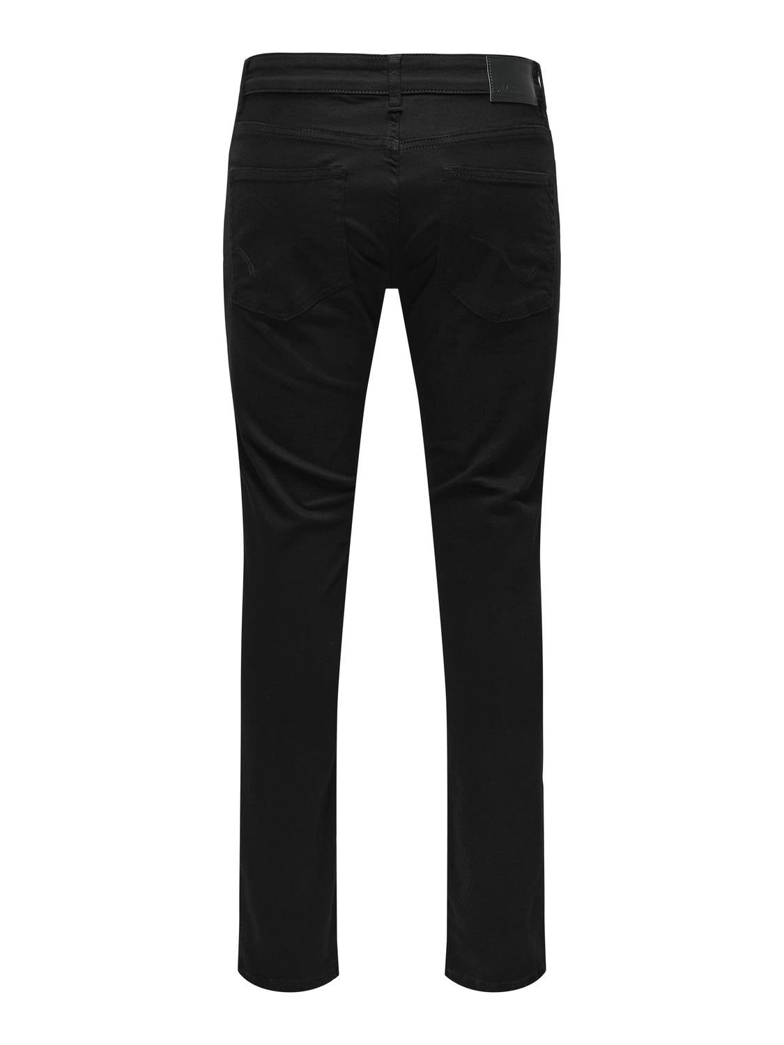 ONSLOOM Niedrige Taille Slim Fit Jeans Black Denim