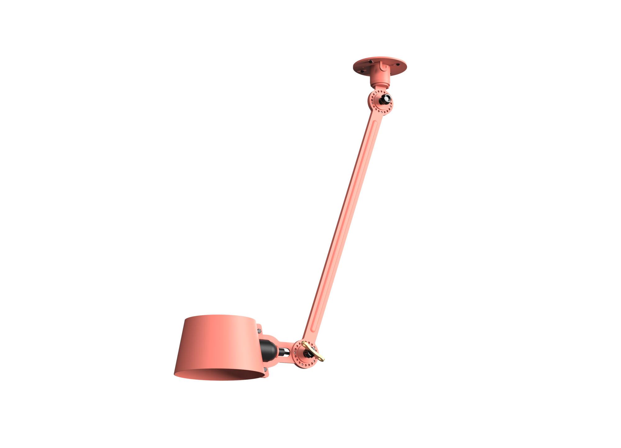 Plafondlamp Bolt 1 arm sidefit install daybreak rose