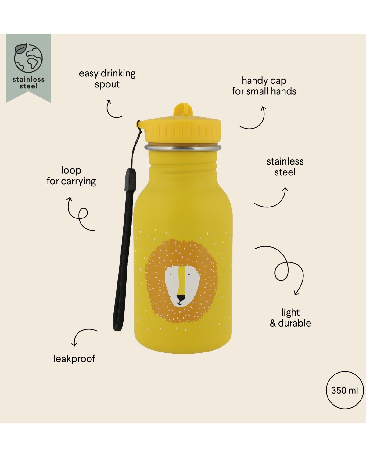 Termoflaske Barn – 350ml | Drikkeflaske Medium