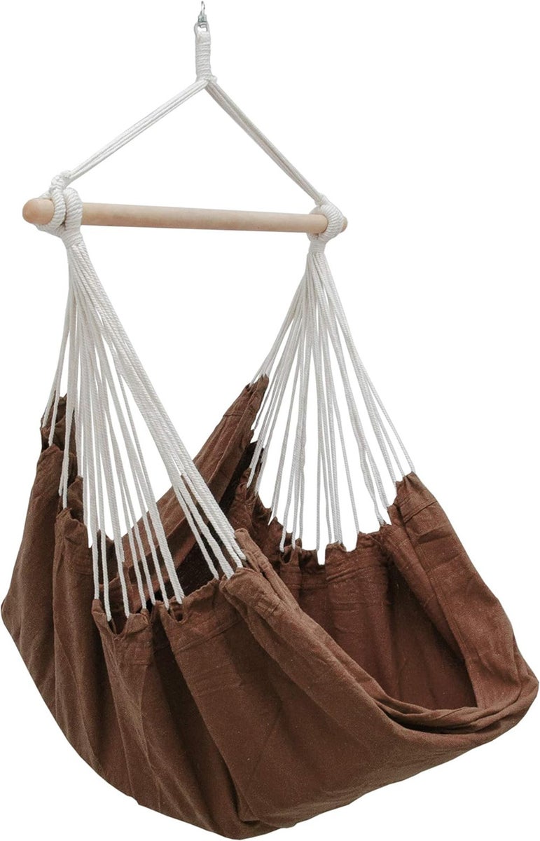 XXL Hangstoel Relaxstoel 185x130cm tot 150kg in Bruin