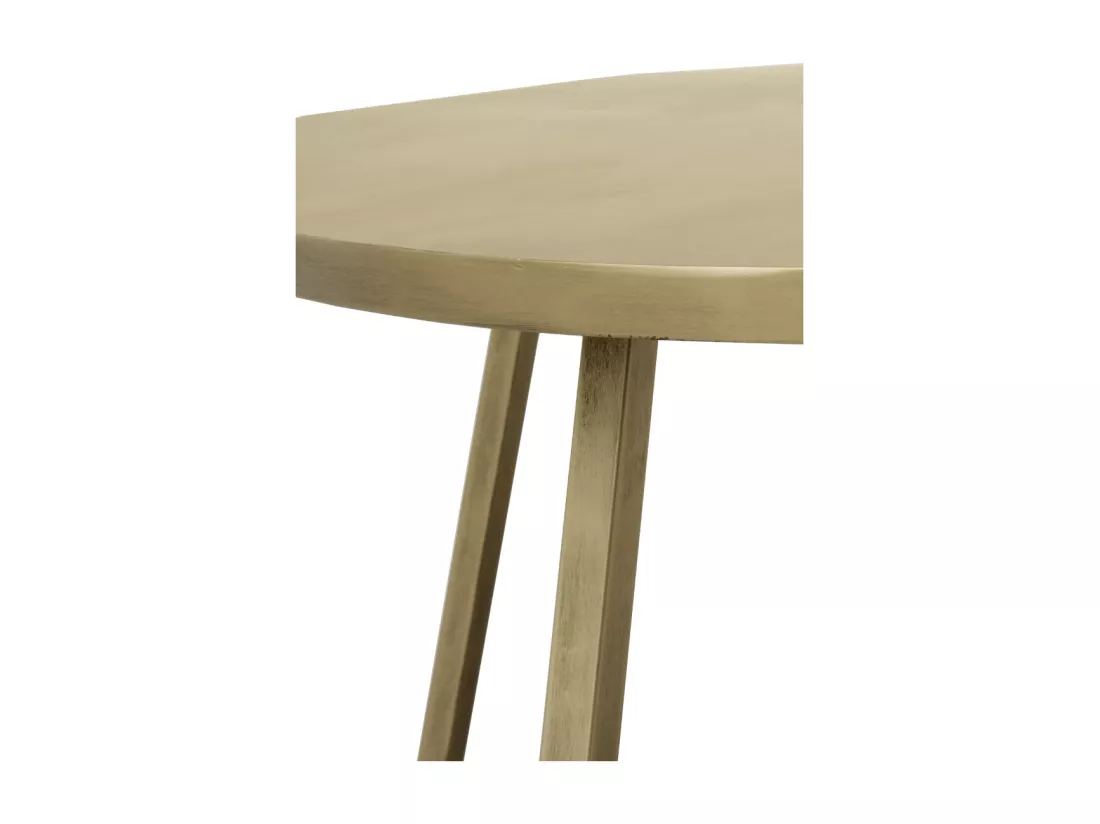 Table d'appoint en métal doré