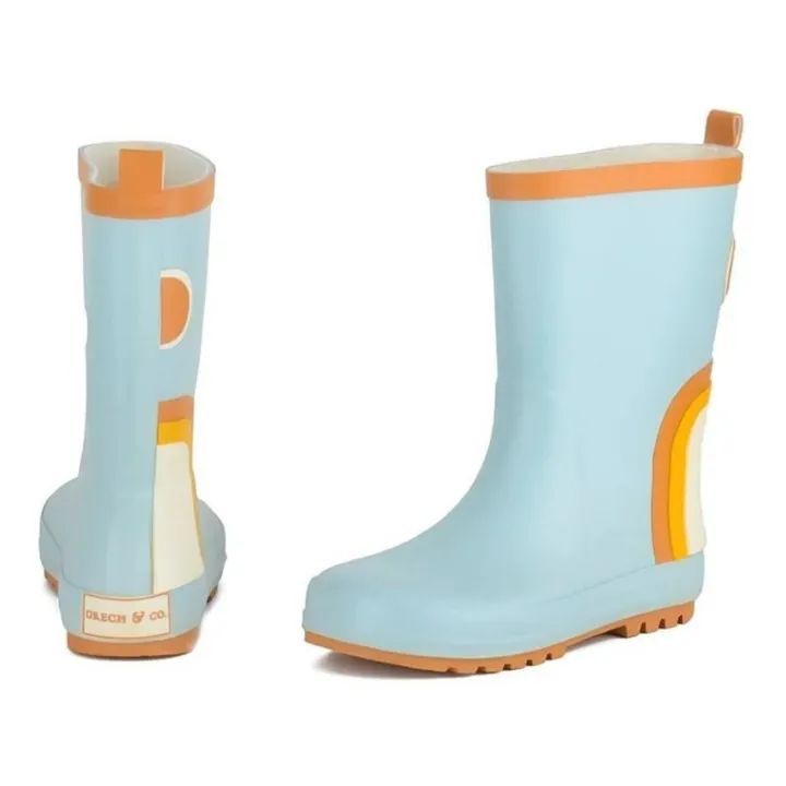 Grech & Co Bottes de pluie Latex Naturel | Bleu Clair