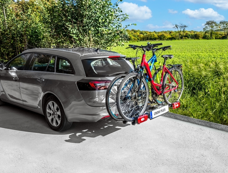 EUFAB CROW PLUS Fahrradträger für Anhängerkupplungfür 2 Räder