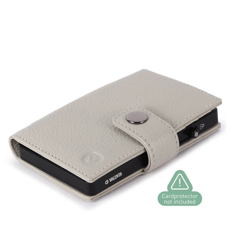 Valenta Card Wallet Leather MagSafe Off White