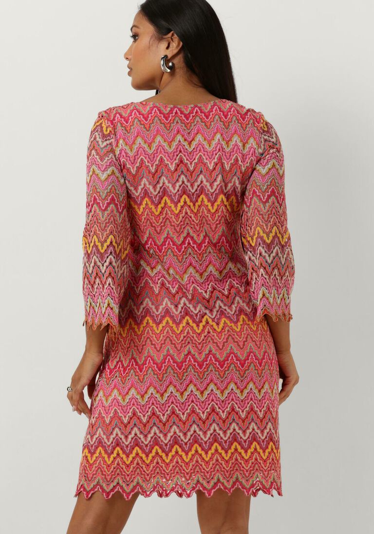 ANA ALCAZAR roze ana alcazar mini jurk tunic dress no fringes