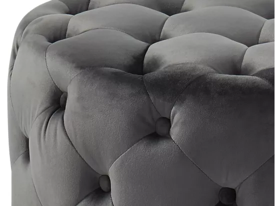 Pouf FOURCA en velours - Gris