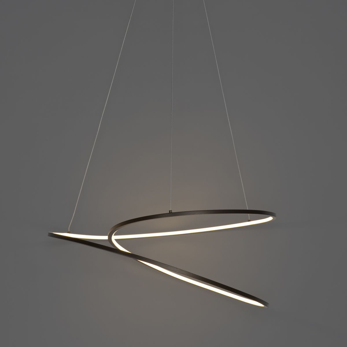 Design hanglamp brons 72 cm incl. LED 3-staps dimbaar - Rowan