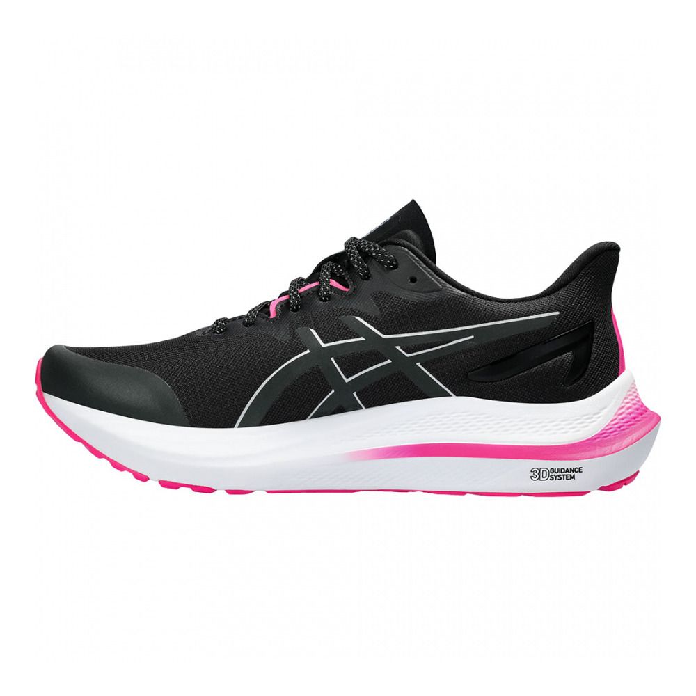 Asics GT-2000 12 LITE-SHOW - Chaussures running Femme black/pure silver