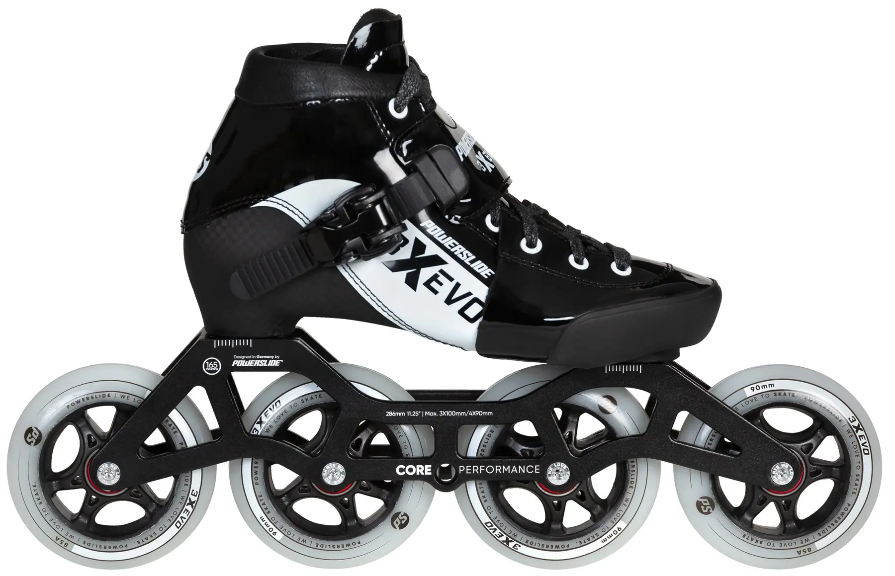 Powerslide 3X Evo Justerbare Inline Speed Skates Børn