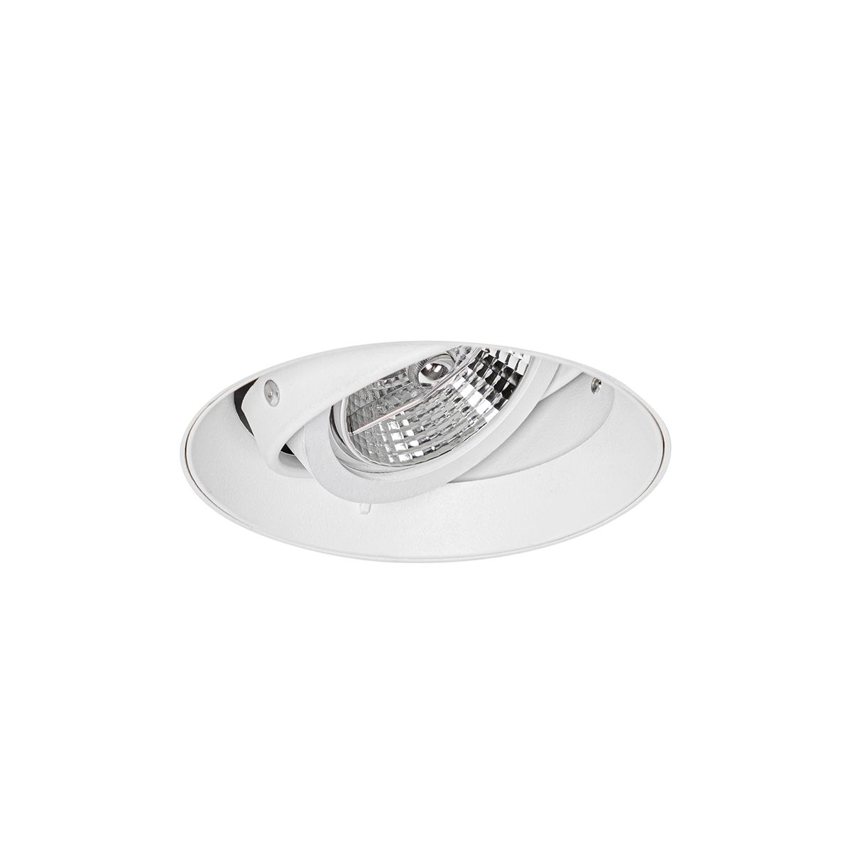 Set van 6 Moderne inbouwspot wit GU10 AR70 rond trimless - Oneon