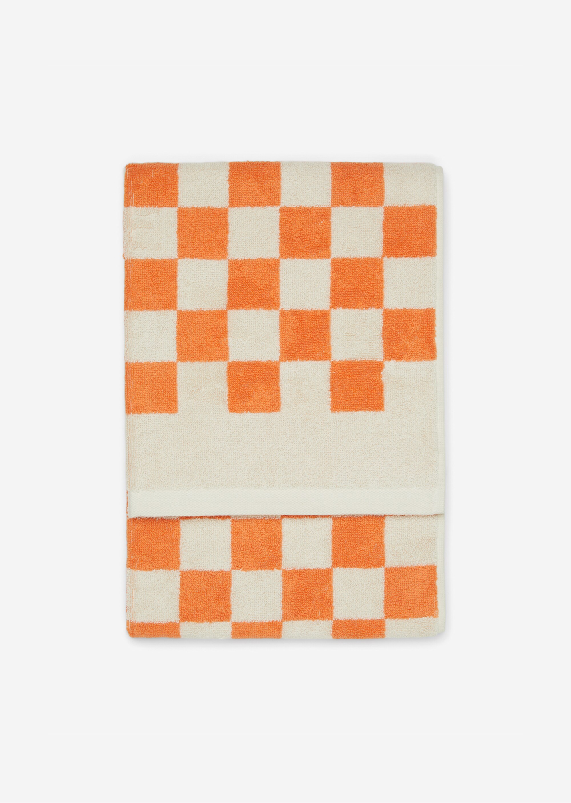 Gästehandtuch Modell CHECKER mit Jacquard-Karomuster