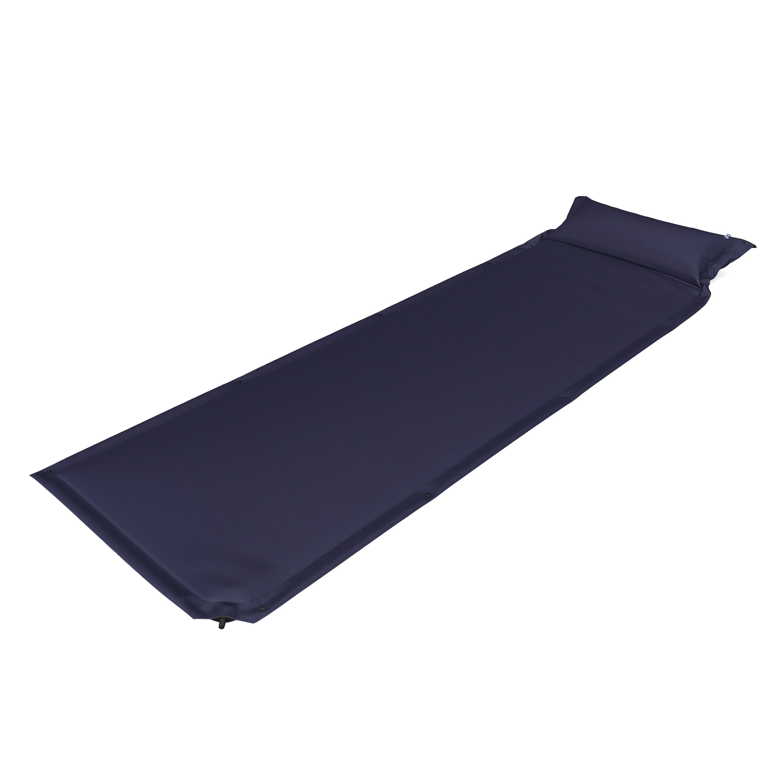Campingmatte mit Kissen selbstaufblasend 196 x 63 x 3 cm