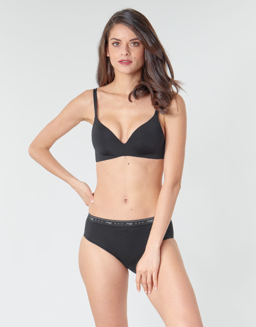 Sloggi  - SHIRT MIDI X2 - Noir