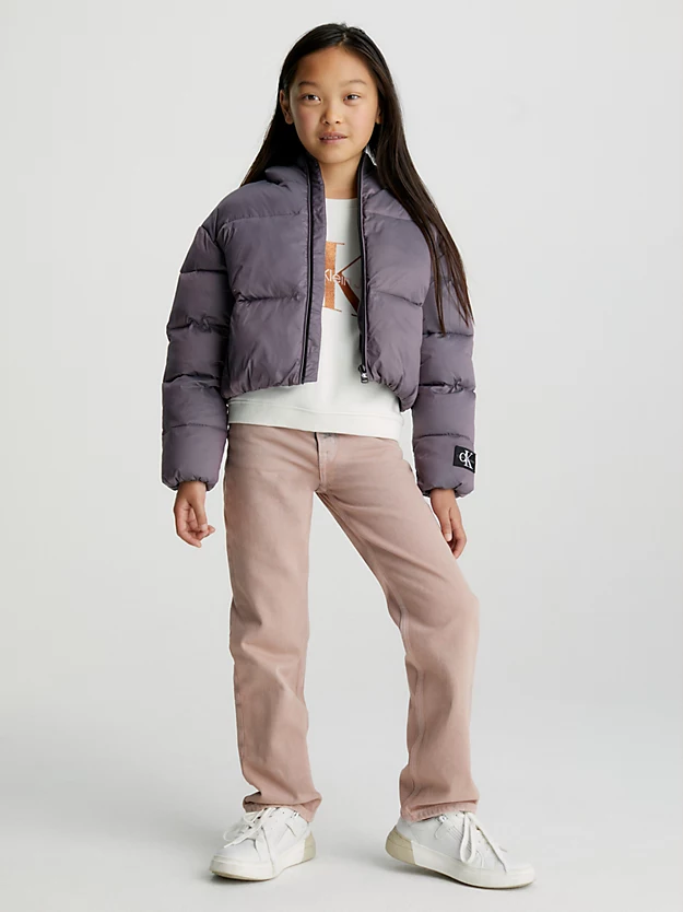 Calça jeans reta de cintura alta tingida