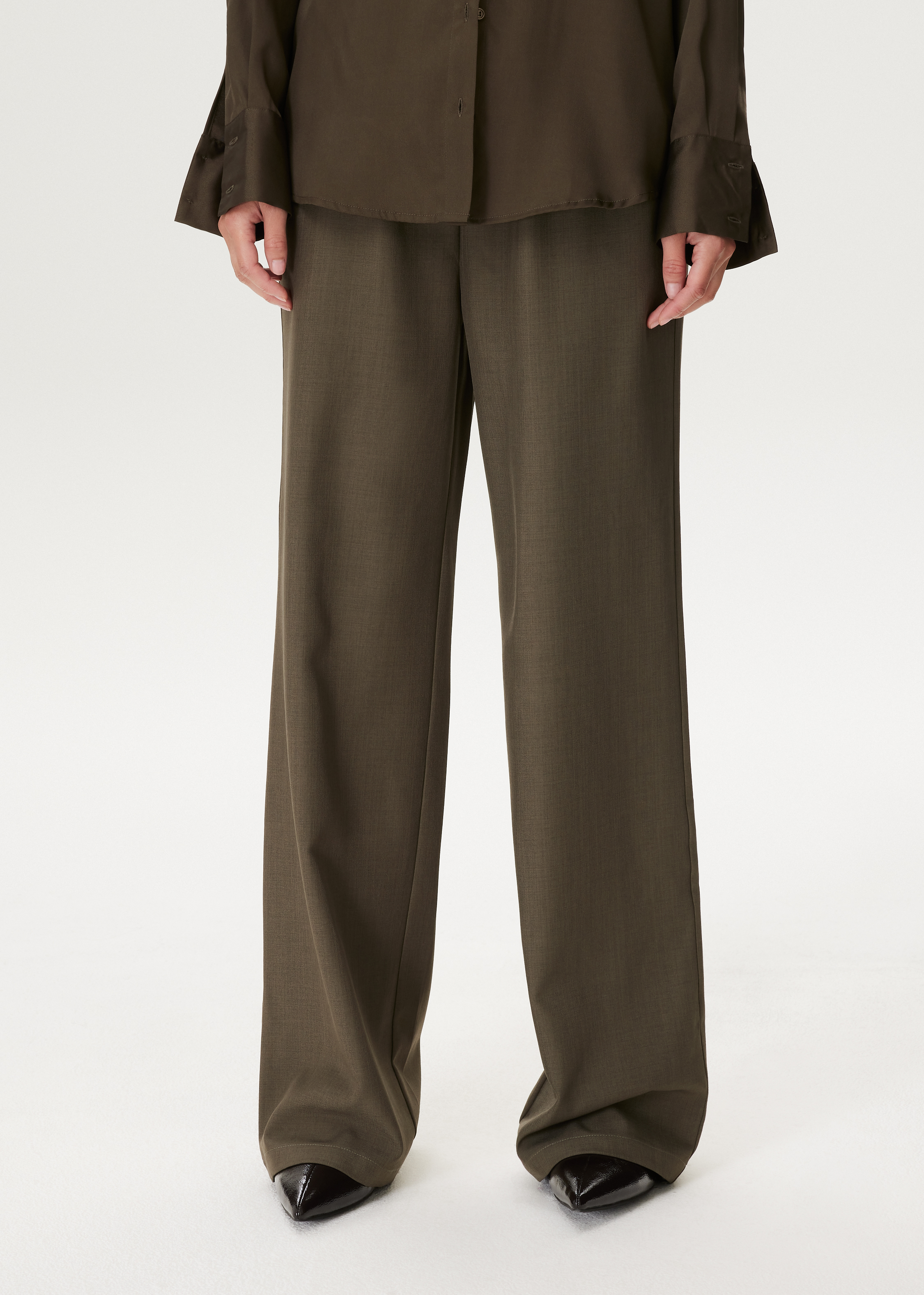 Wide leg pantalon