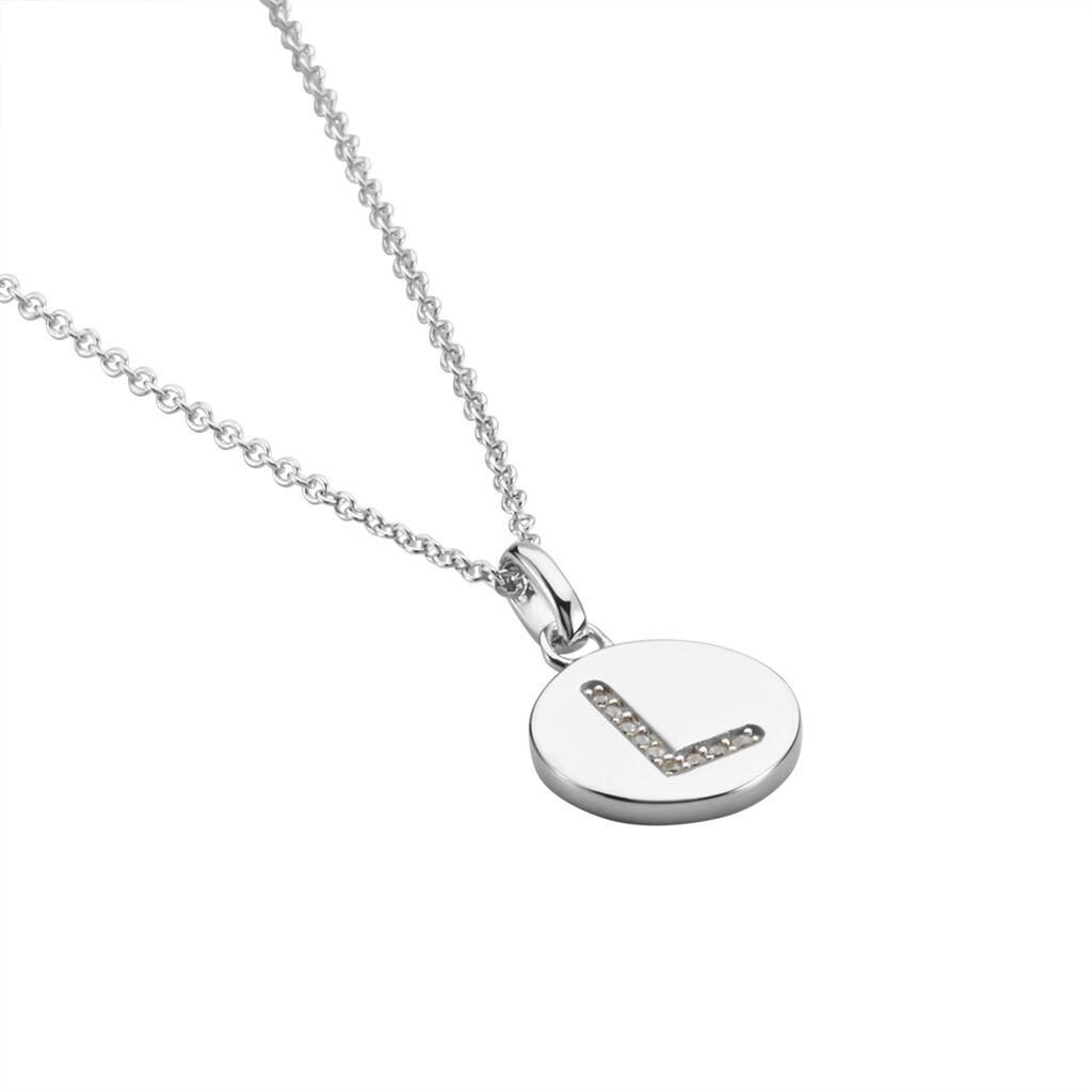 Collier Argent Eugenien Oxydes De Zirconium