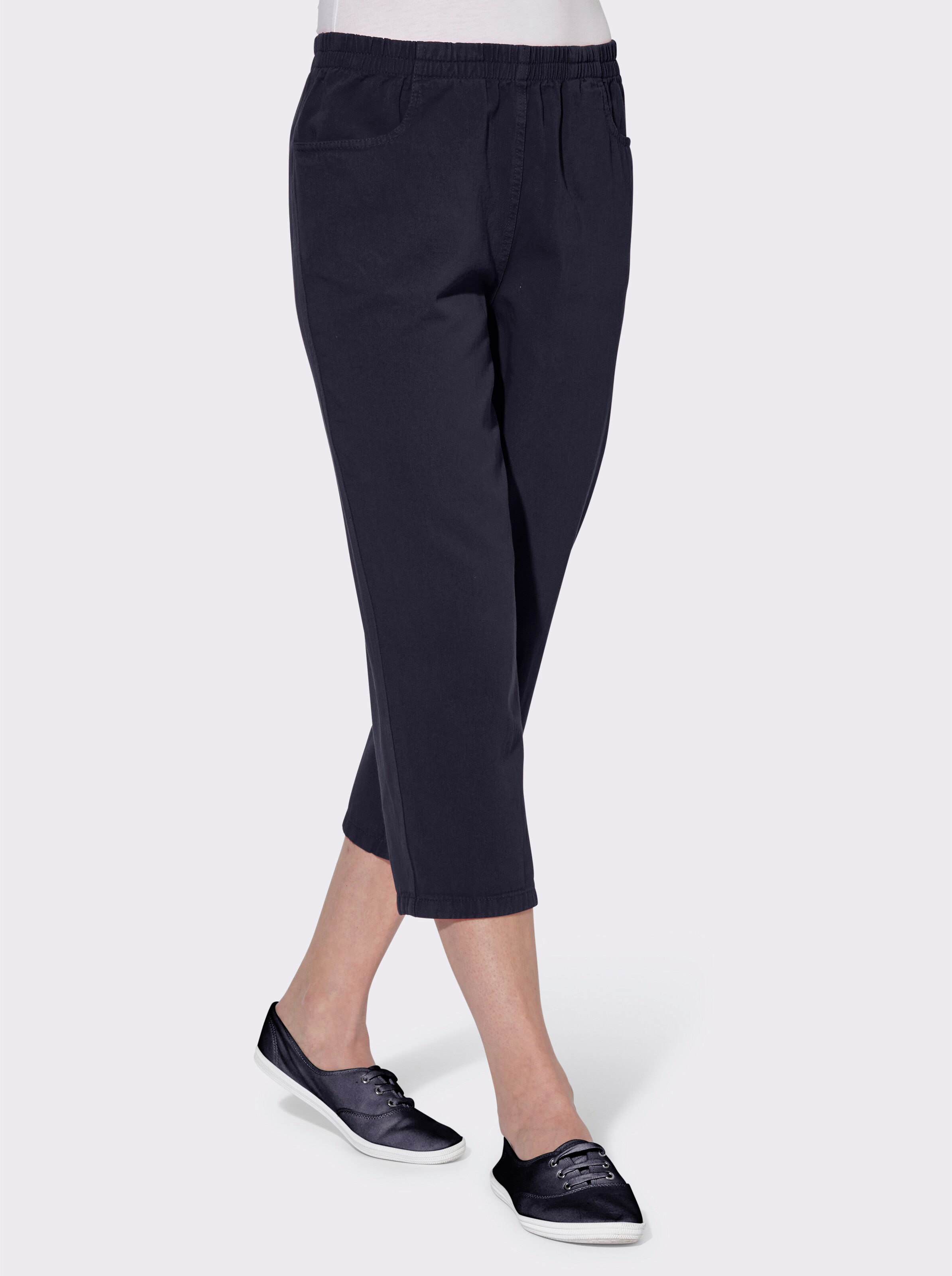 Caprihose aus reiner Baumwolle