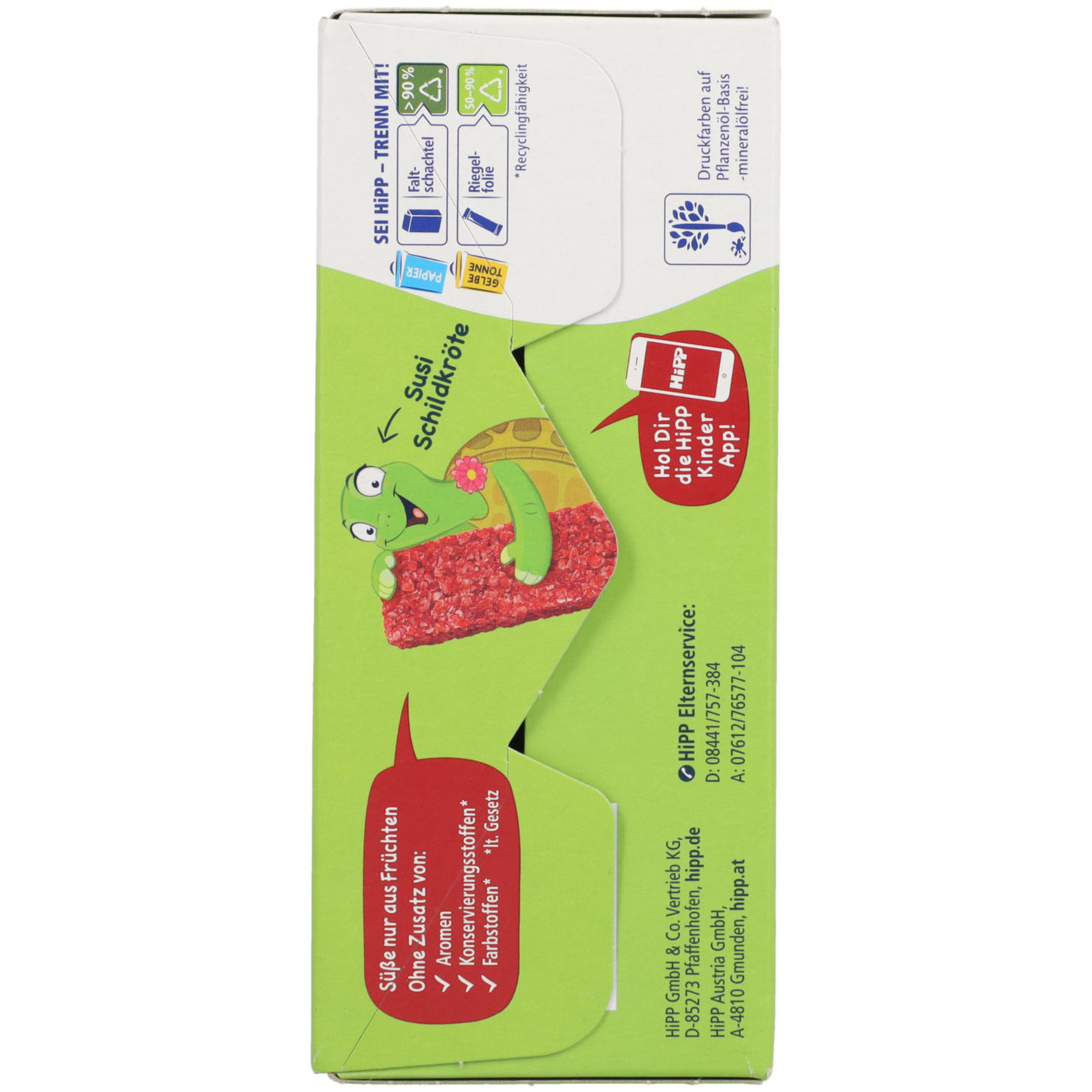 Hipp Hafer Riegel Erdbeere & Himbeere 12+ Monate