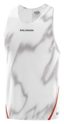 Débardeur Salomon S/Lab Speed Blanc/Rouge Homme