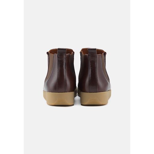 Nature Ester Pull Up Leather Støvle, Coffee, 38