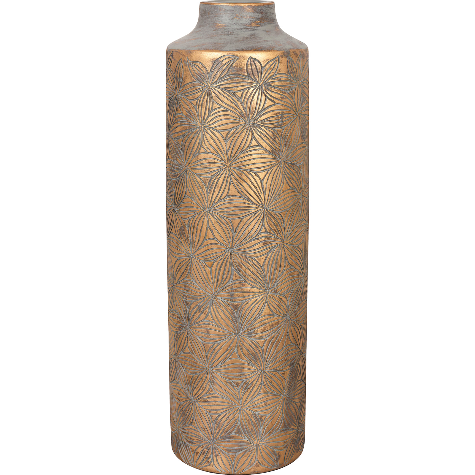 Vase Aztek Ø14x46cm zylindrisch