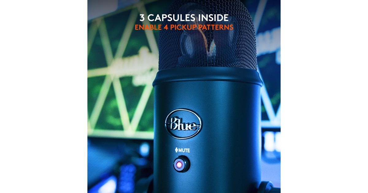 Blue MicrophonesYeti Blackout microfoon  (Zwart, USB)
