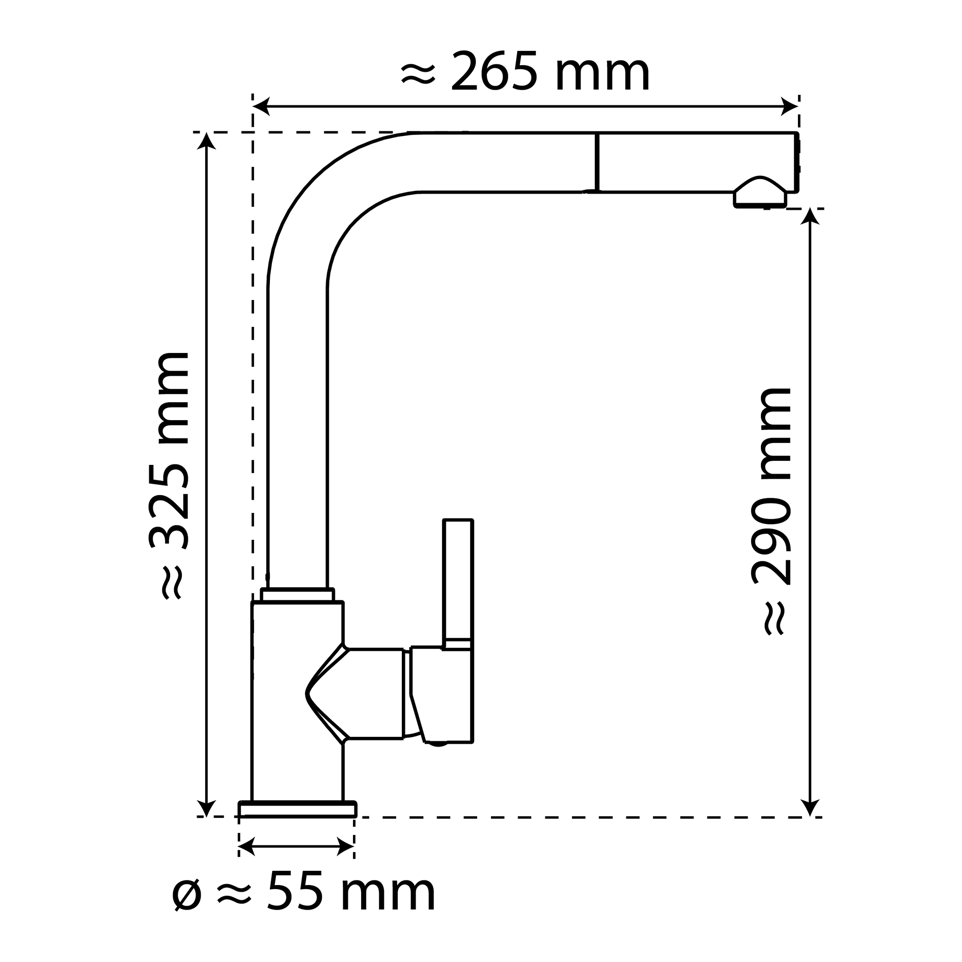 SISTANT Küchenarmatur - Chrom - Hochdruck - Verbrühschutz