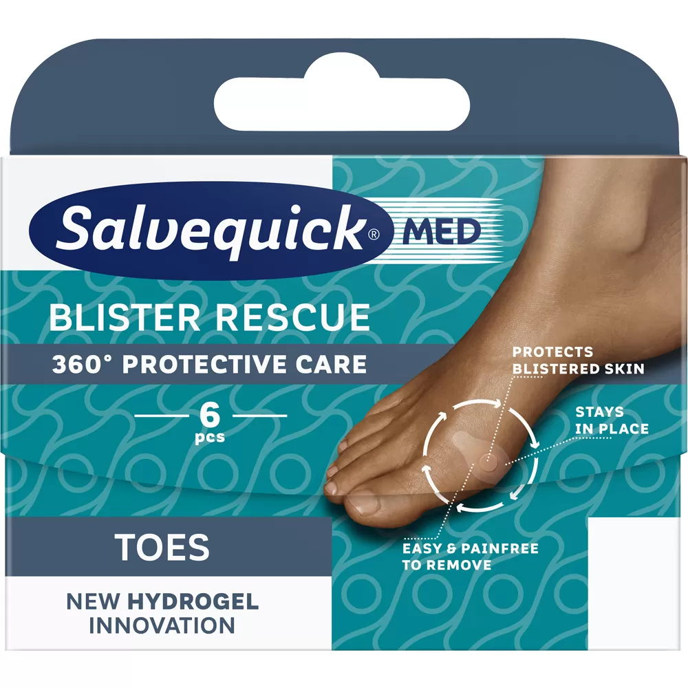 Salvequick Blister Rescue Tå - 6 stk.