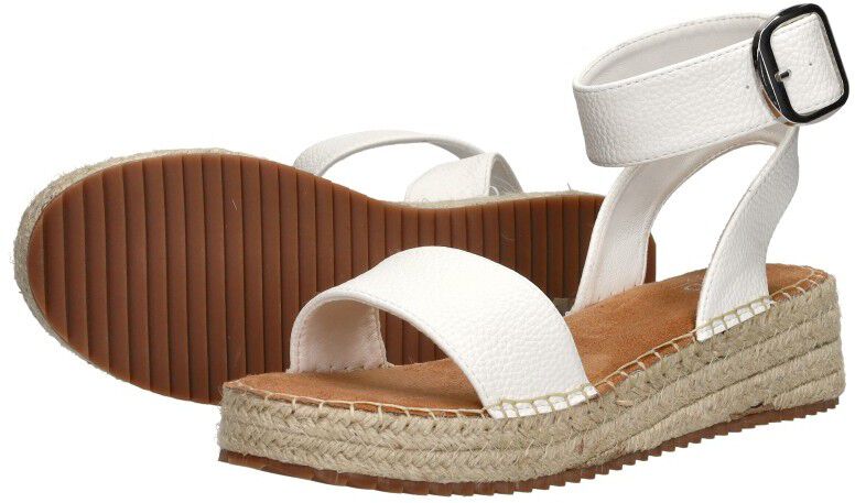 Sub55 Sandalen Plat wit