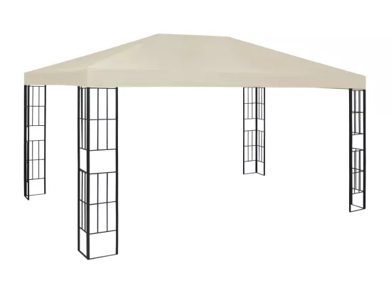 Tonnelle 3x4 m Crème