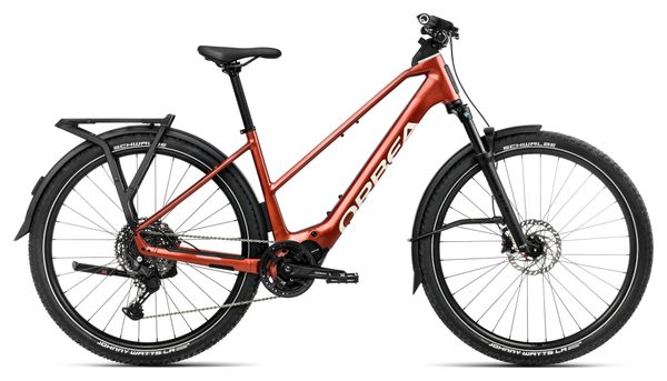 VTC Électrique Orbea Kemen ADV 20 Mid Shimano Cues 11V 630 Wh 29'' Rouge Orange Mars 2025